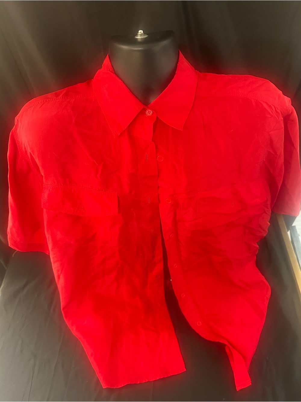 Adrian jordan ladies button up-size L-#622